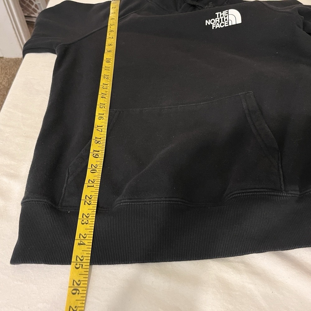 The North Face Pullover Hoodie Women's Small Black Graphic On Back Spell Out - Picture 8 of 9